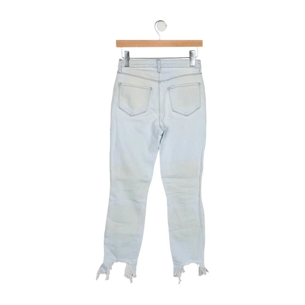 L'AGENCE High Line Skinny High Rise in Fade Out‎ Blue Light Wash Baddie Jeans 24